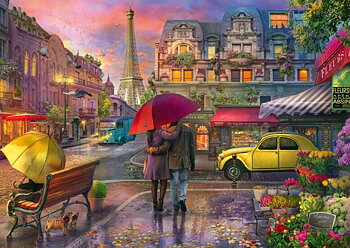 Parisian Charm in the Rain, 500 Bitar Schmidt