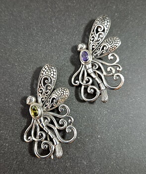 Fjäril Brosch /Hänge  i Sterling silver
