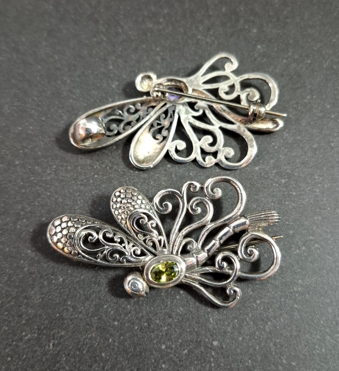 Fjäril Brosch /Hänge  i Sterling silver - 2
