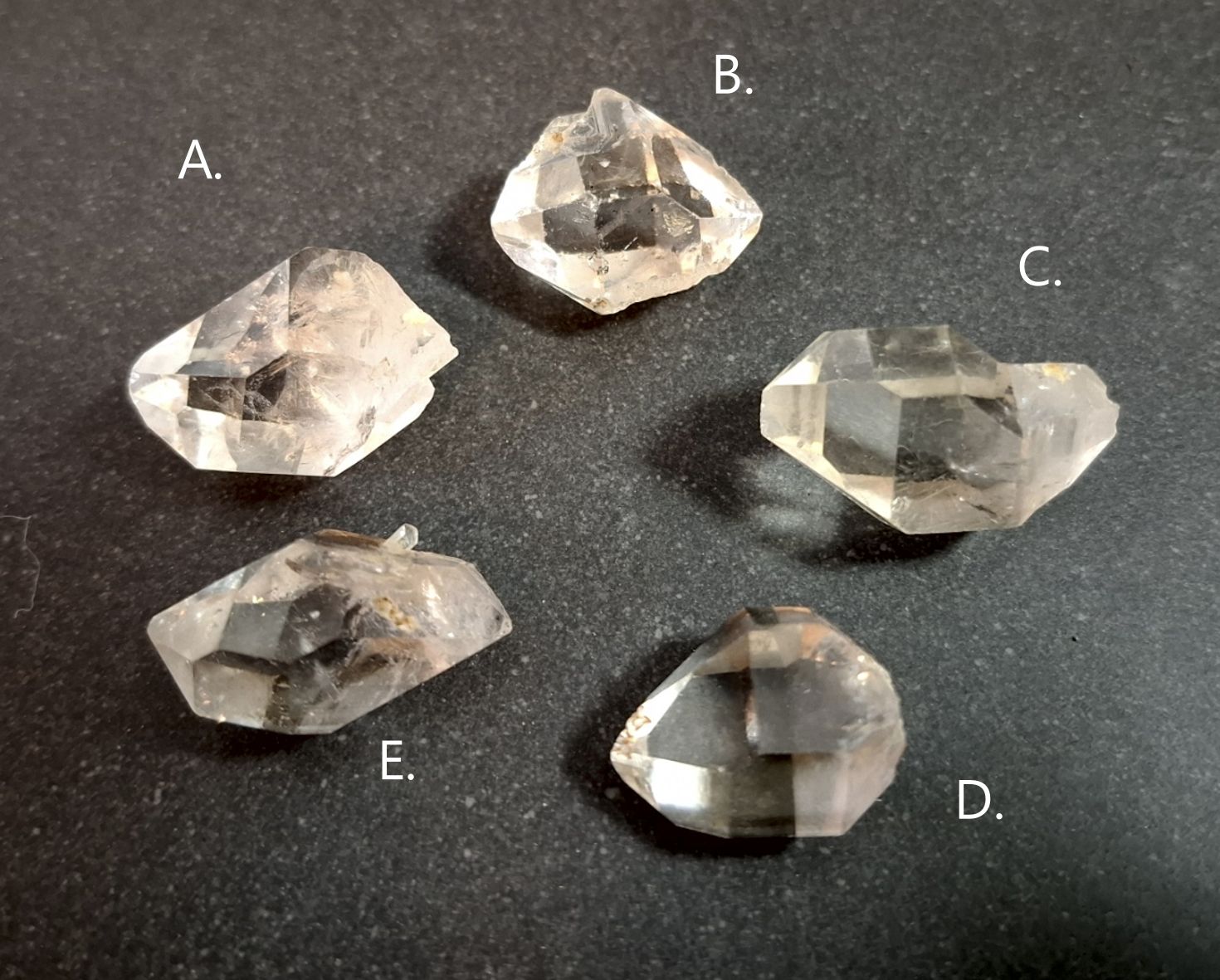 Herkimerdiamant,  AA Kvalitet - 2