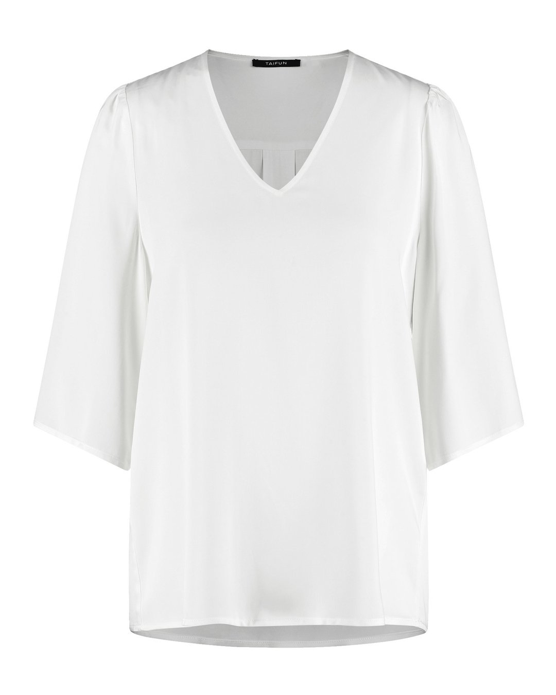Blus v-ringad trekvartsärm vit - 6