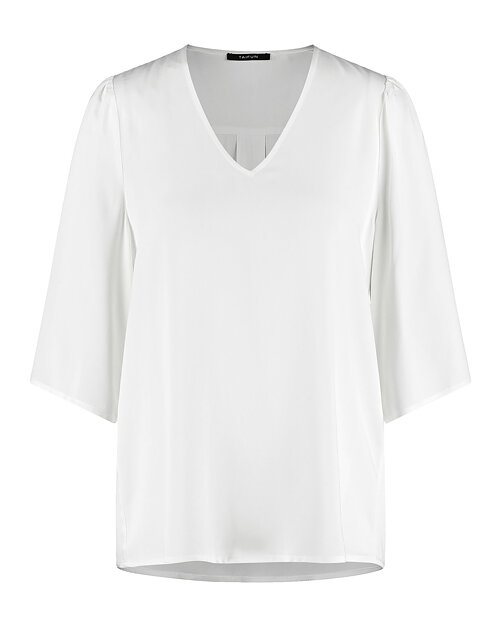 Blus v-ringad trekvartsärm vit - 6