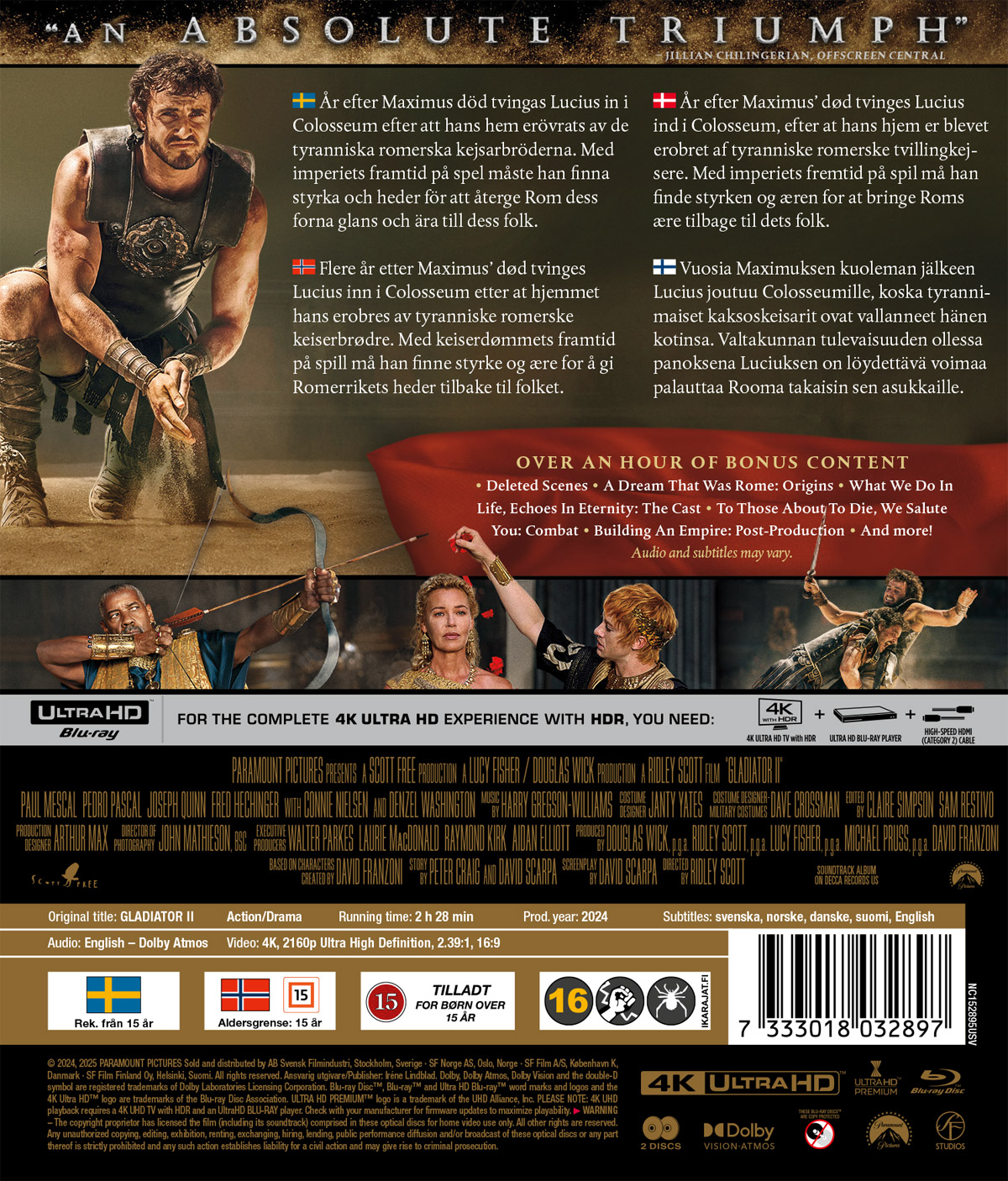 Gladiator II (4K Ultra HD + Blu-ray) - 2
