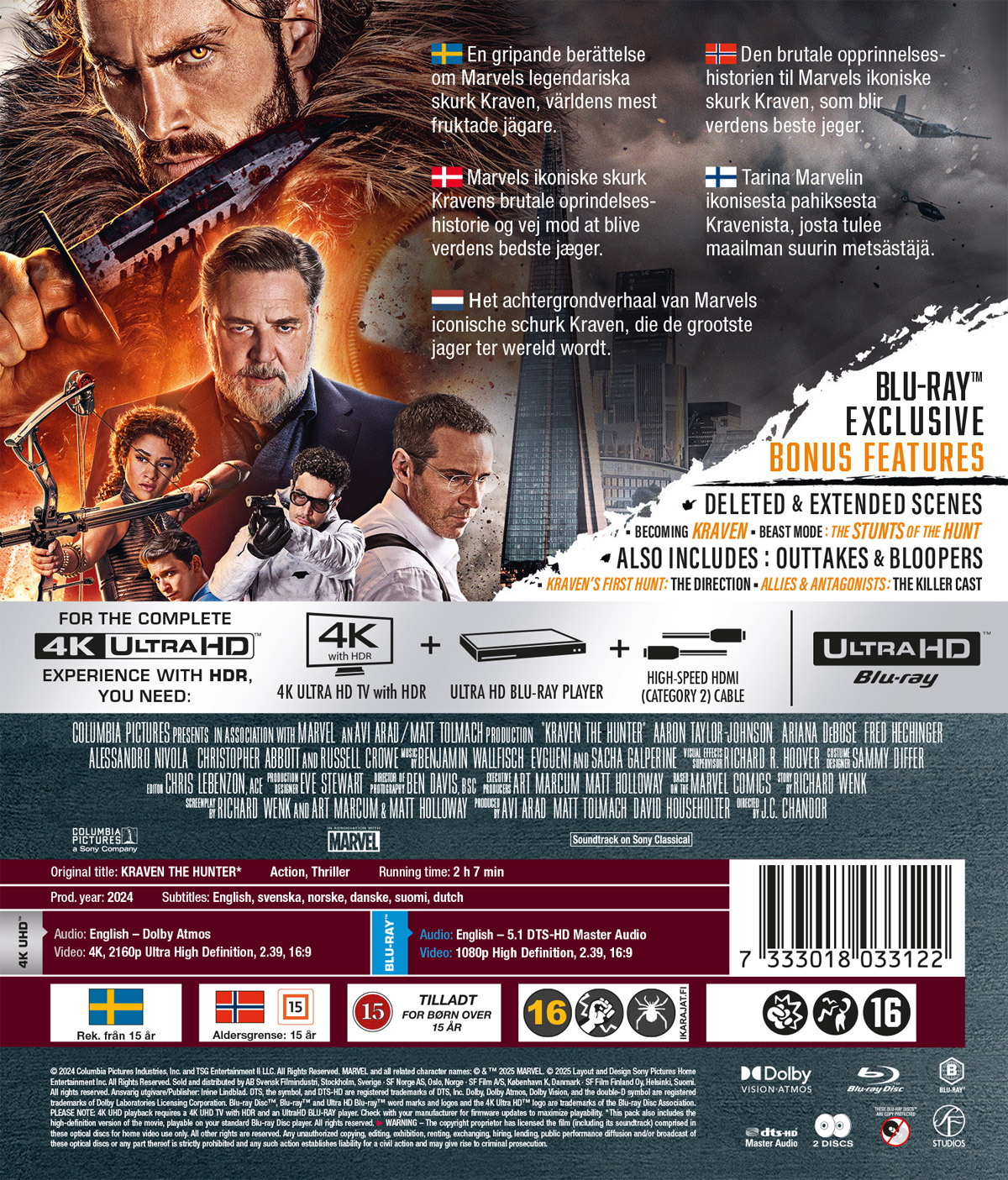 Kraven the Hunter (4K Ultra HD + Blu-ray) - 2