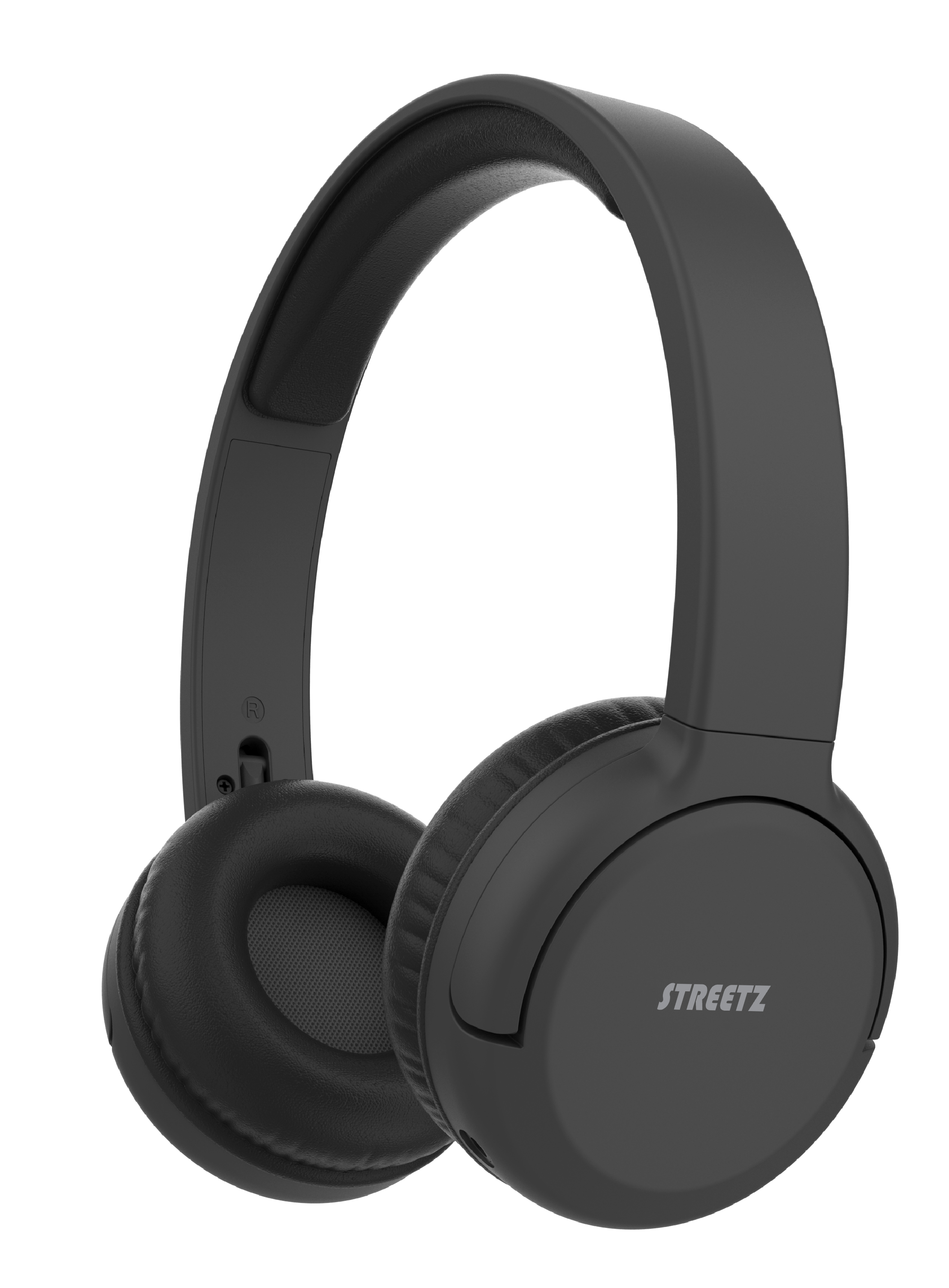STREETZ BT210 Bluetooth-hörlurar, mikrofon, hopfällbara, svarta