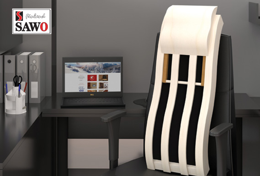 Sawo Infrapanel med ryggstöd i Asp - 4