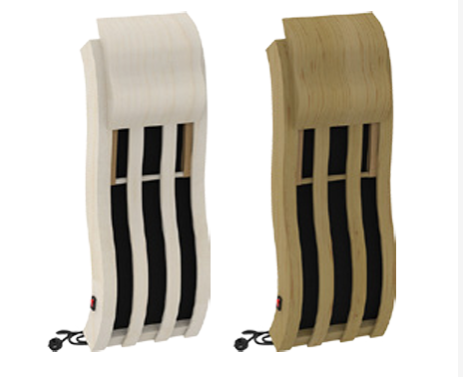 Sawo Infrapanel med ryggstöd i Asp - 2