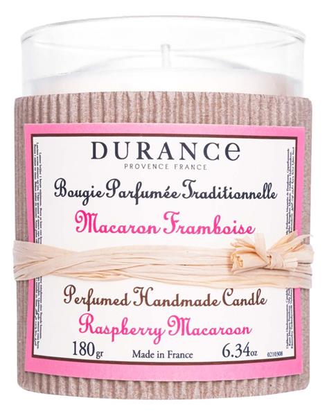 Durance Raspberry Macaroon Scented Candle