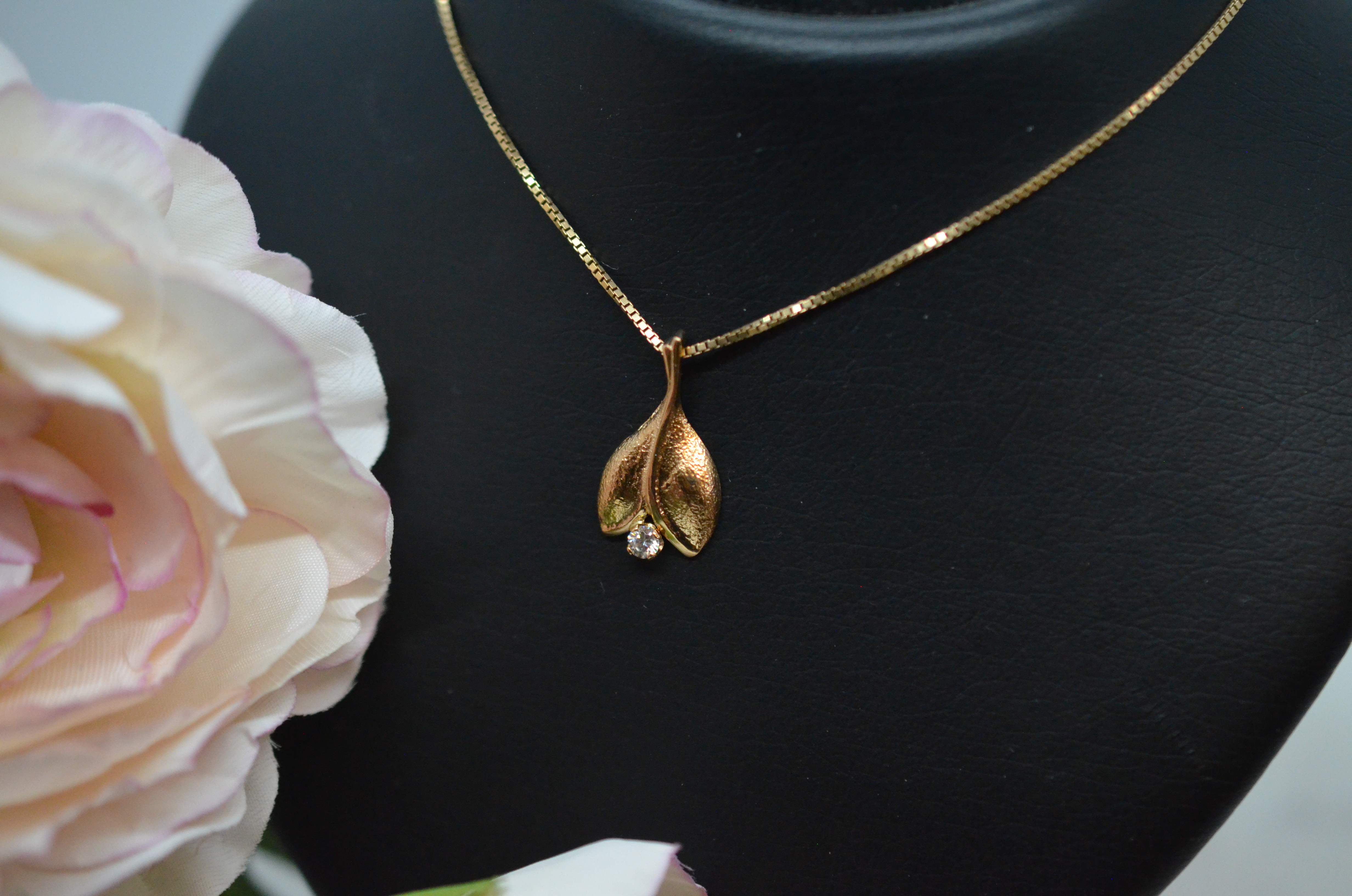 Vintage 18k Sten & Laine 18k hänge med cz - 4