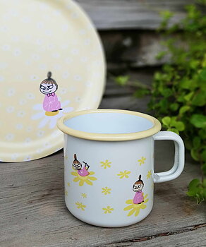 Emaljmugg Mumin Lilla My Blommor 3,7 dl