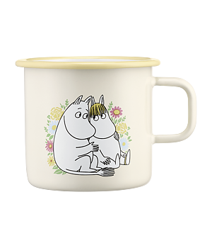 Emaljmugg Mumin Blommor 5,5 dl