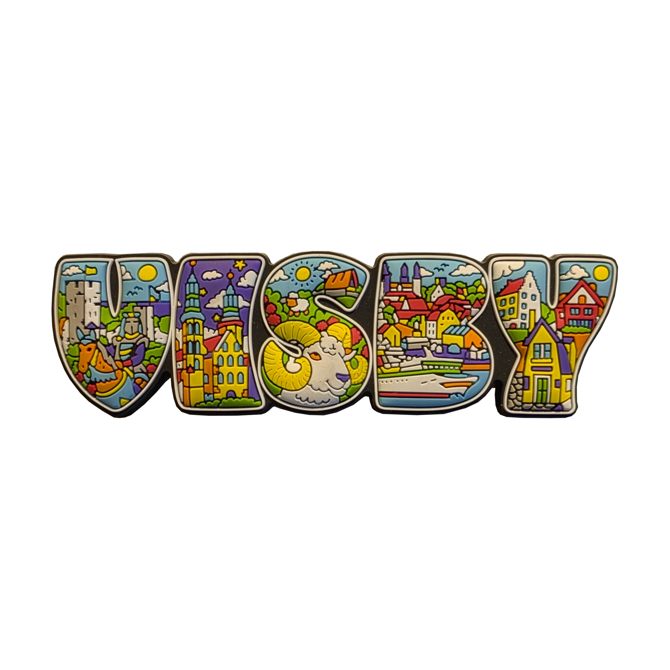 Magnet Visby Gummi 12st/fp