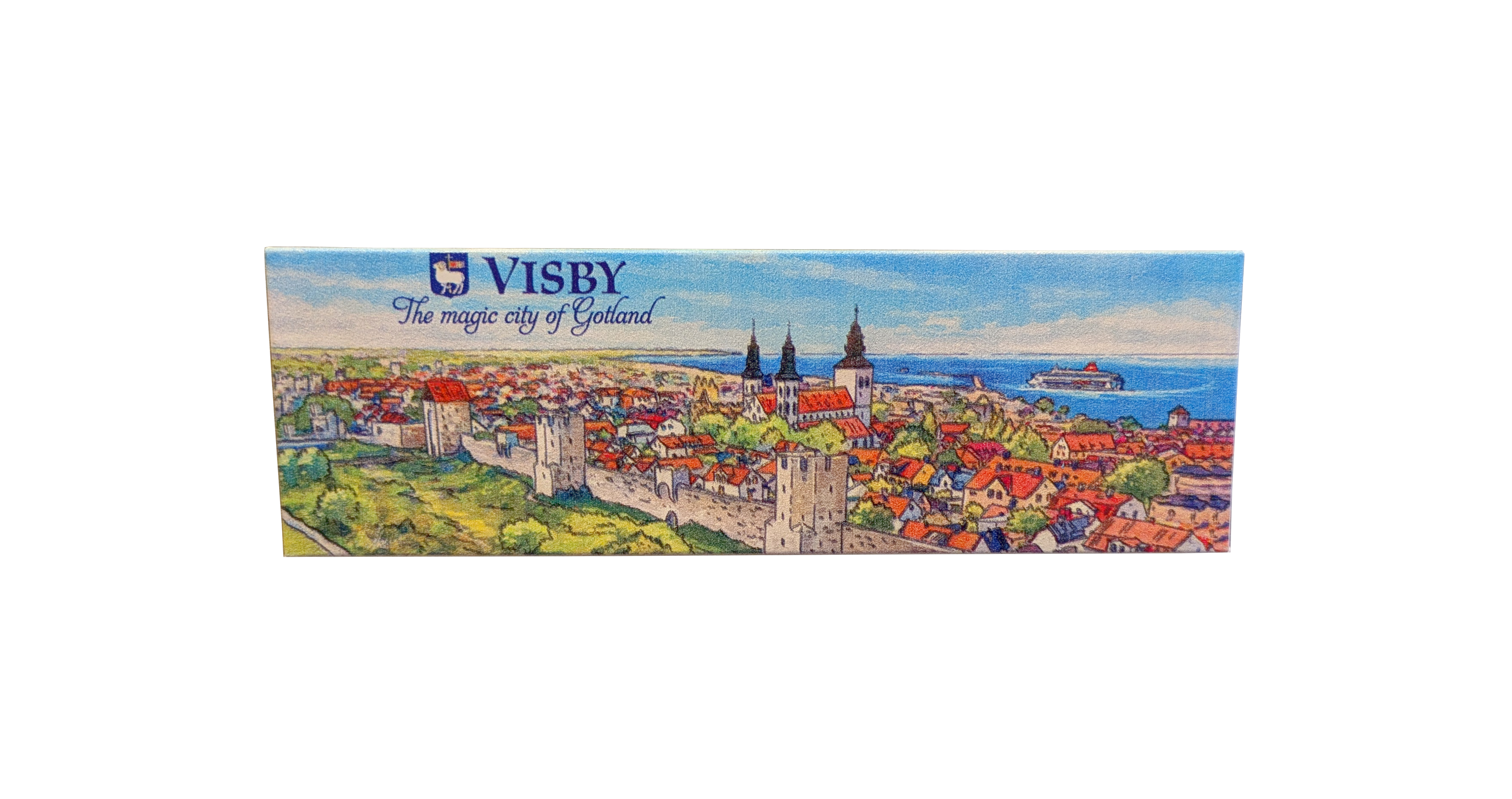 Magnet Visby Watercolour 12st/fp