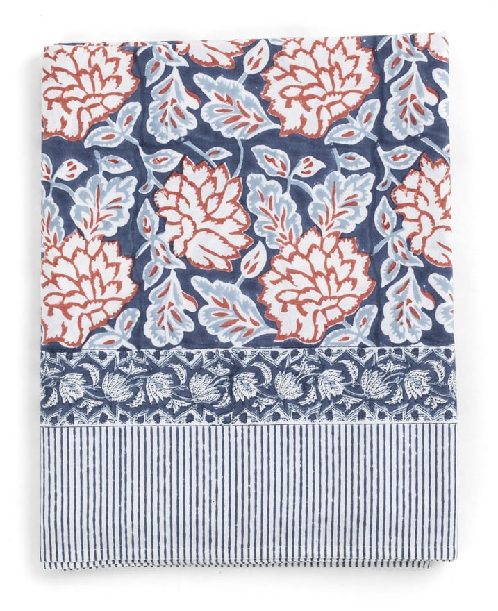 Chamois Bordsduk Dahlia Blue Red