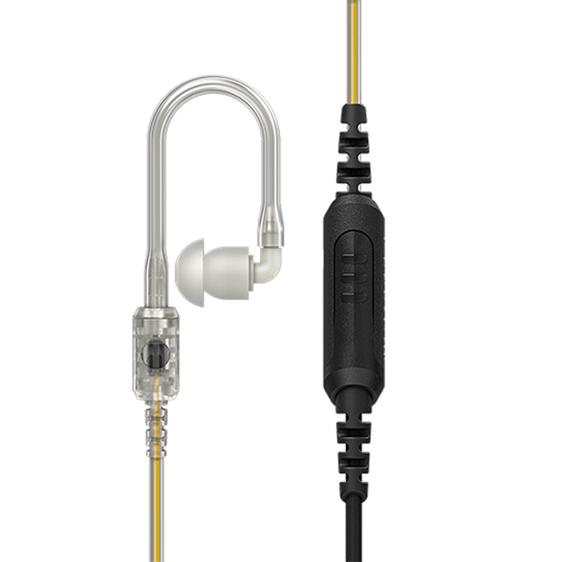 Motorola 1- Wire IMPRES™ Surveillance Kit, In Line Mic/PTT, Xtra Loud Translucent Tube Speaker System, TIA Compliance