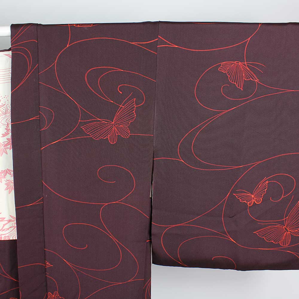 Kastanjebrun Vintage Haori - Kimono  - 3