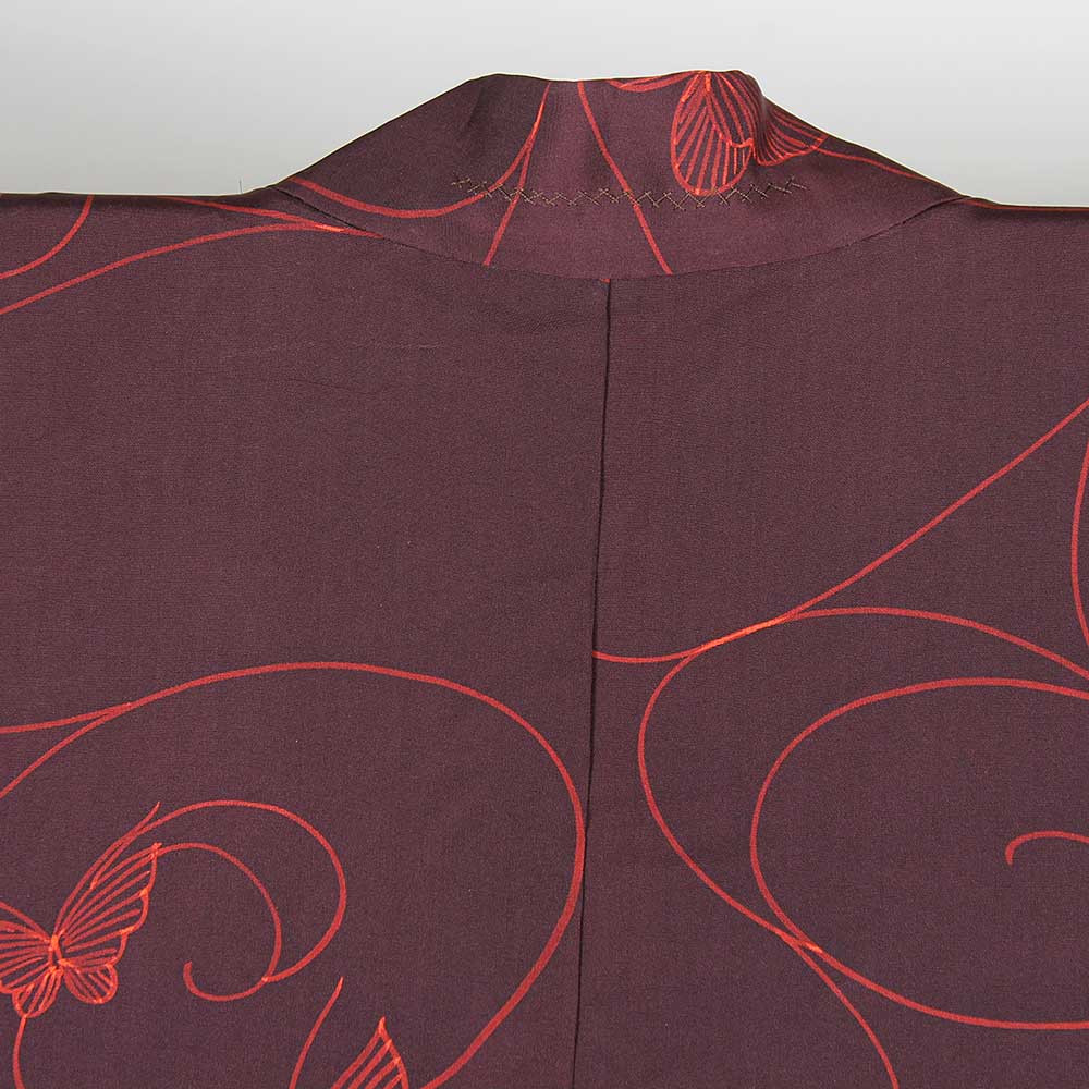 Kastanjebrun Vintage Haori - Kimono  - 7