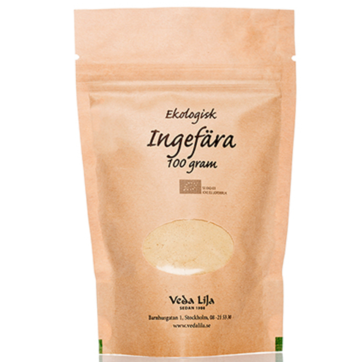 Ingefära pulver eko 100 gr Veda Lila
