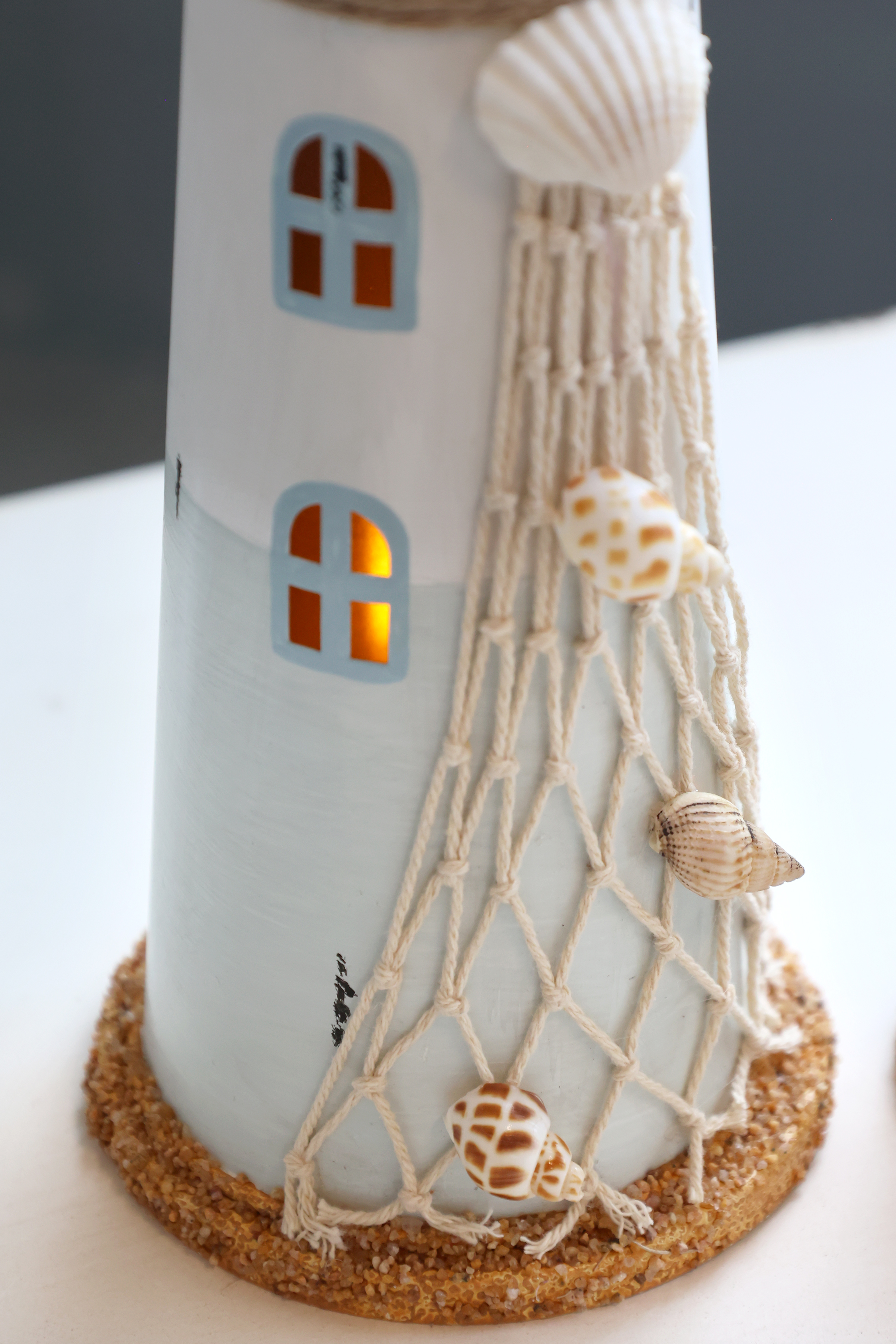 Lantern - Lantern - Lighthouse - LED - 28.5x9.5 cm - 7