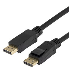 Deltaco DisplayPort, 8K, DP1.4 Flex-kabel, 3 m, svart