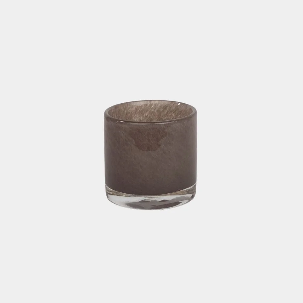 Nilla Ljuslykta Brungrå 8 cm