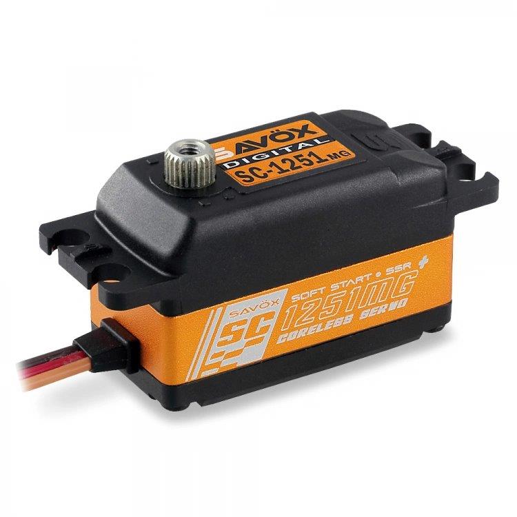 SAVÖX SC-1251MG Plus Servo 9Kg 0,09s Alu Coreless Metal Gear Low
