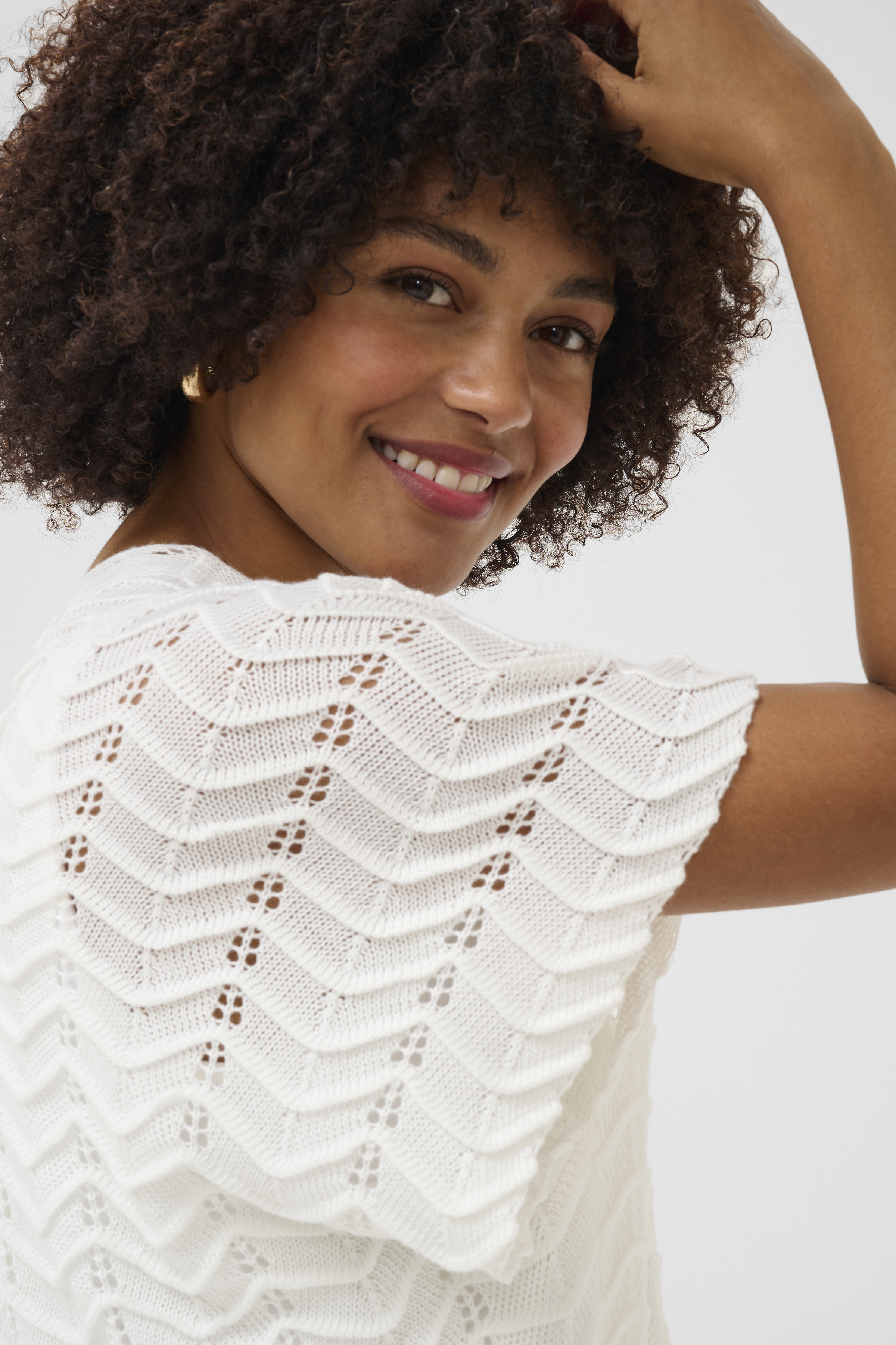 CRDamo Knit Cardigan  Marshmallow - 3