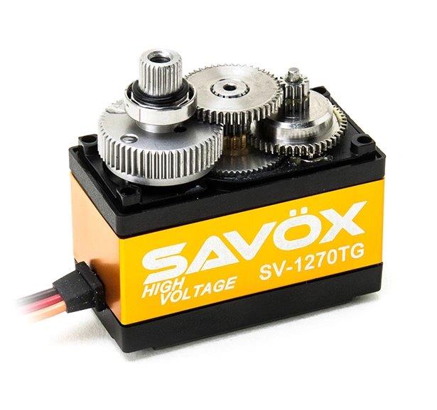 SAVÖX SV-1270TG Plus Servo 45kg 0.10s HV Alu Coreless Titanium Gear - 2
