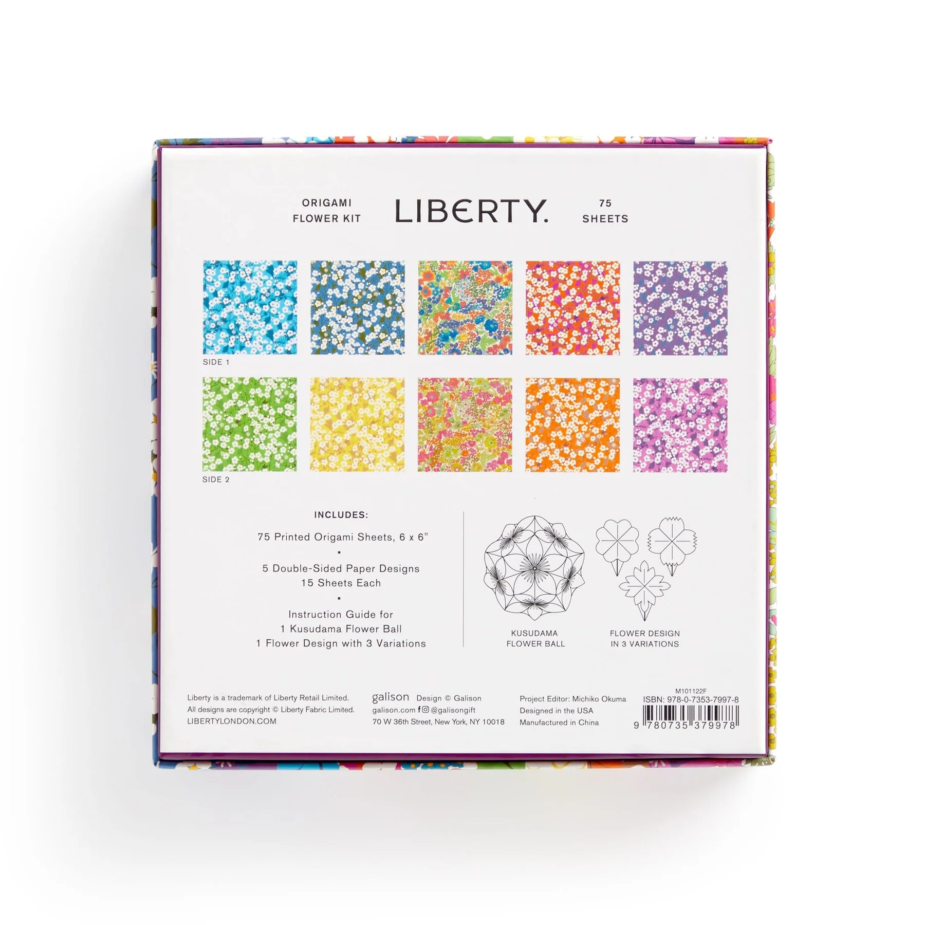 Liberty Classic Floral Origami Flower Kit - 8