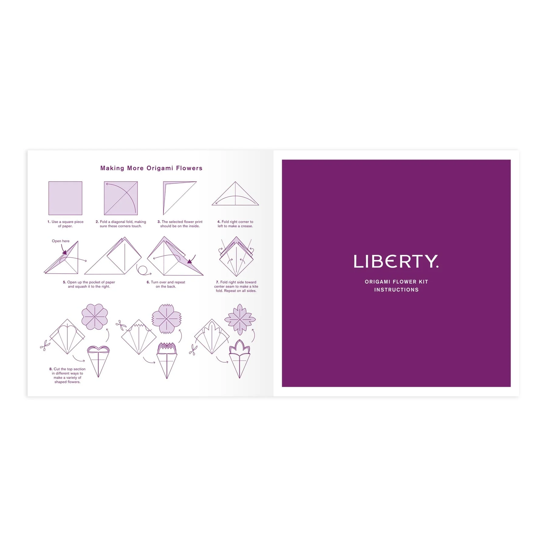 Liberty Classic Floral Origami Flower Kit - 7