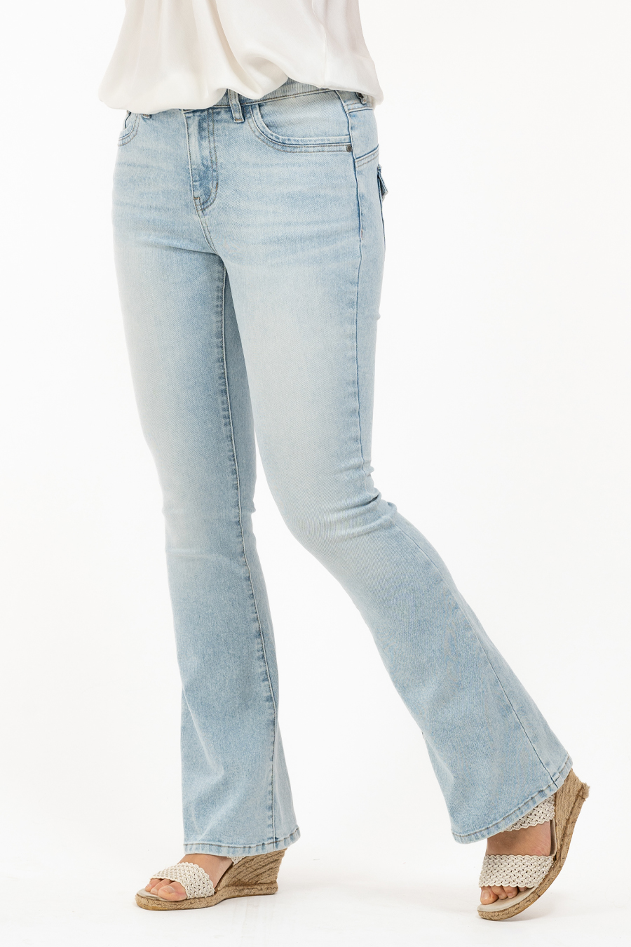 Wanderlust Jeans,  Light Blue Denim - Capri Collection  - 2
