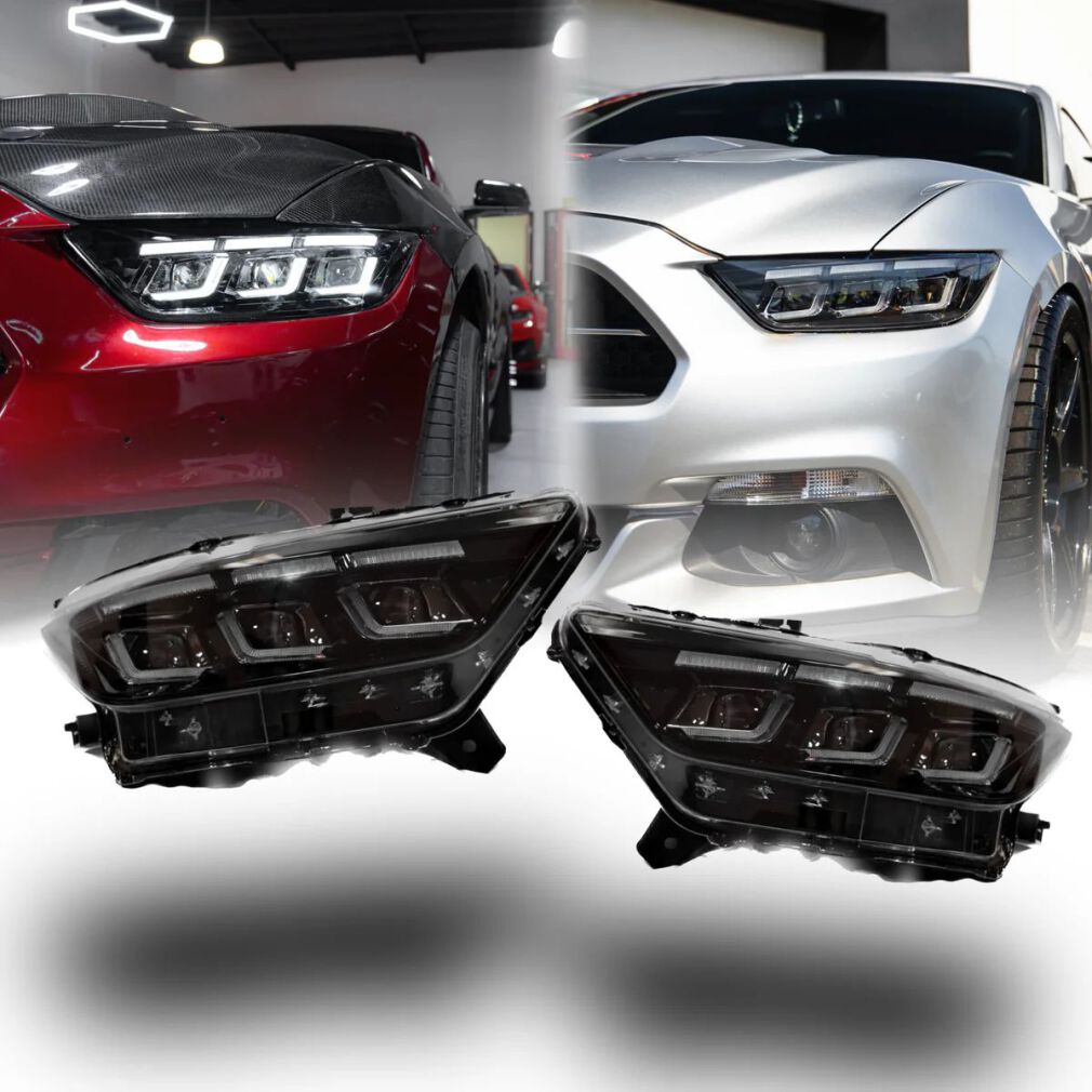Full LED Strålkastare med Blinkers - S650 Style - Set (MUSTANG 15-17)