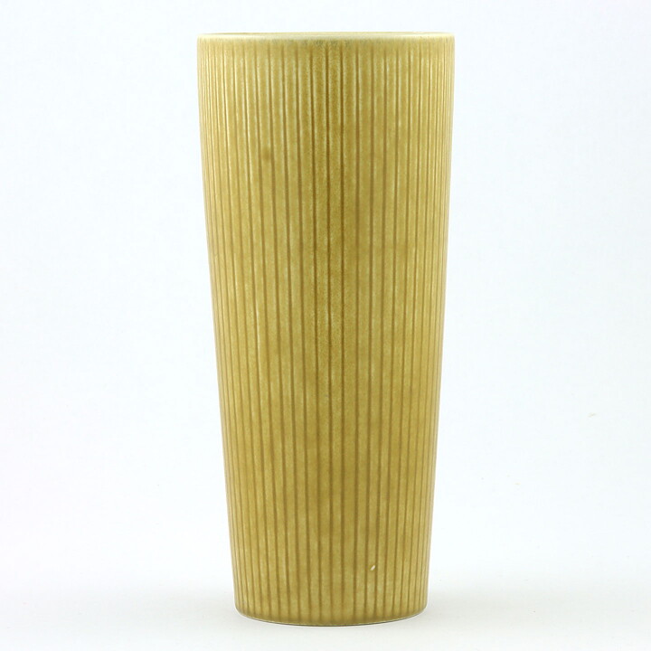 グナー・ニールンド  Ritziシリーズ   黄色いシリンダーのベース  Vase  (16cm)  1960年代 (2)