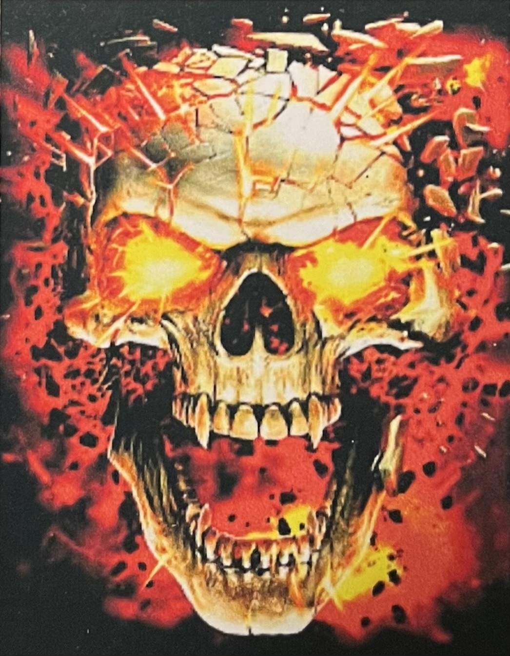 Skull in Flames, Diamond Picture Diamond Painting