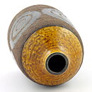 Inger Persson (1960s) Yellow/Brown Studio Vase with Sturdy Form 19 cm (2)