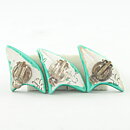 Carl-Harry Stålhane (1955) Three Green Pottery Earrings from H55 Exhibition