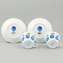 Stig Lindberg (Prunus 1962) Two Coffee Cups with Plum Decor 9 cm (5)