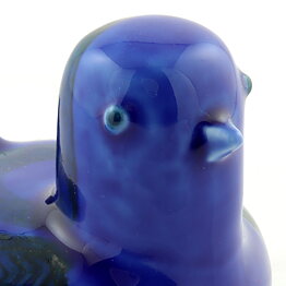 Sylvia Leuchovius (1960s) Blue Modern Bird 9 cm (2)