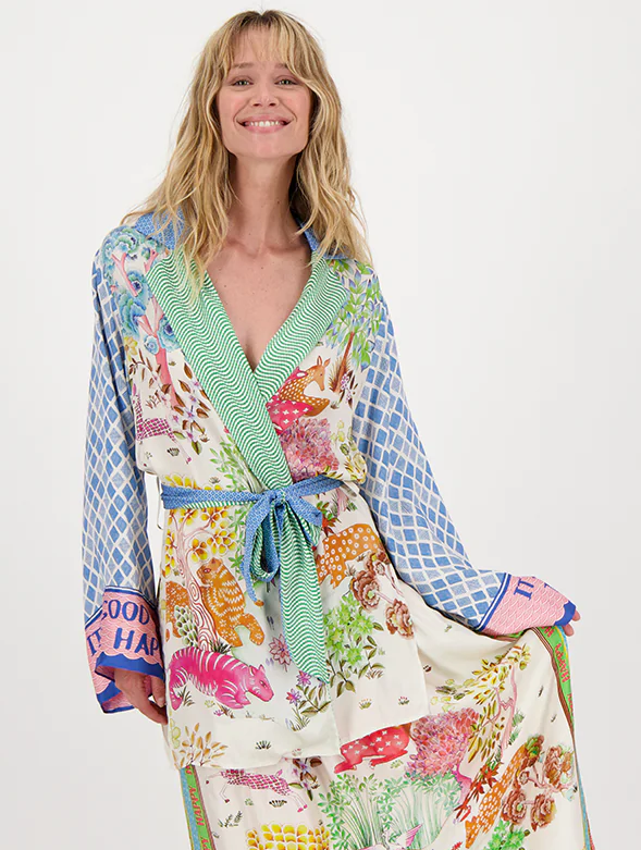 Lucia Kimono Belted Jacket - Me369