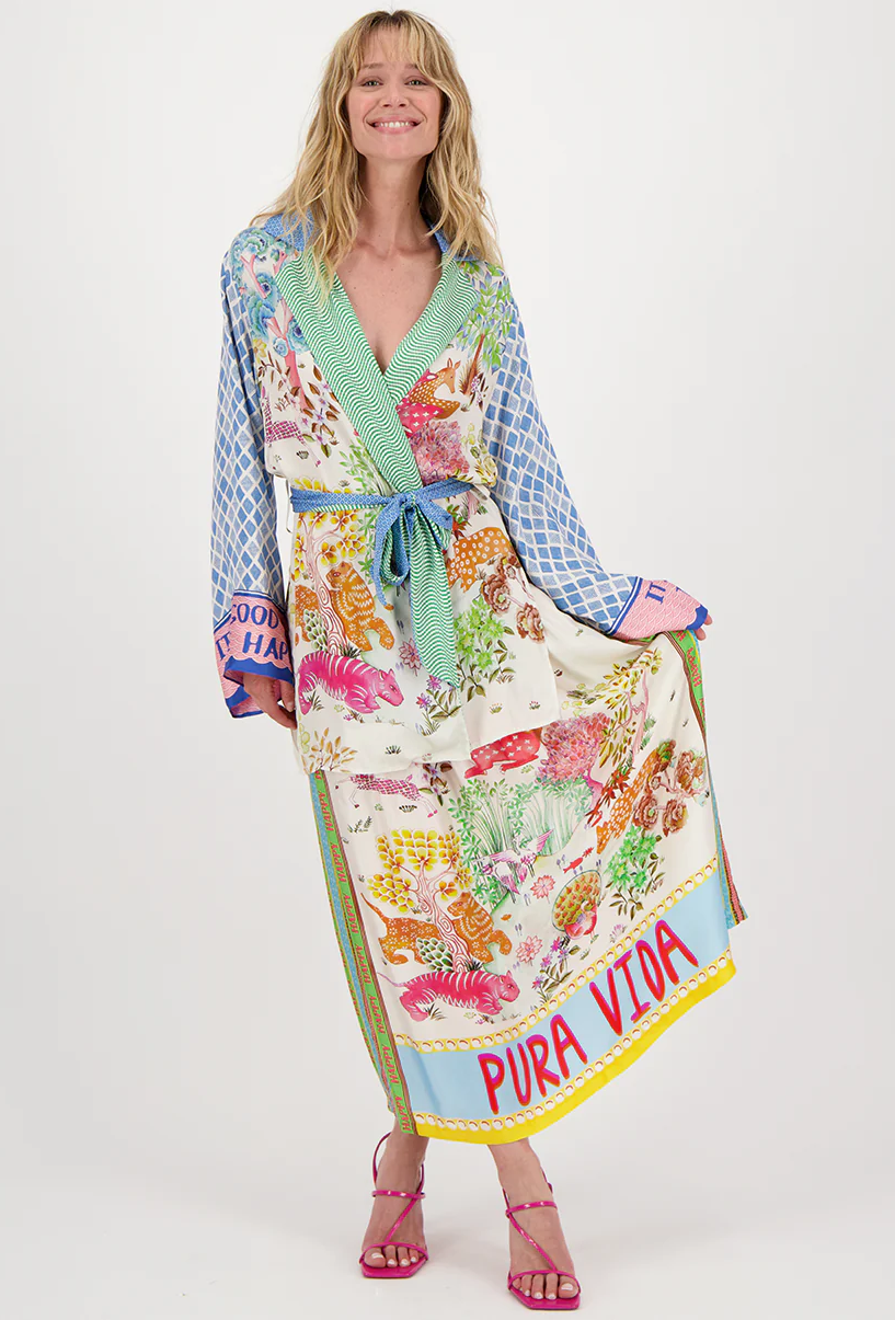 Lucia Kimono Belted Jacket - Me369 - 3