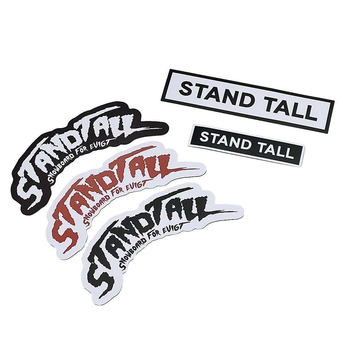 STAND TALL Stickers - Snowboard för evigt 5 pcs - 2