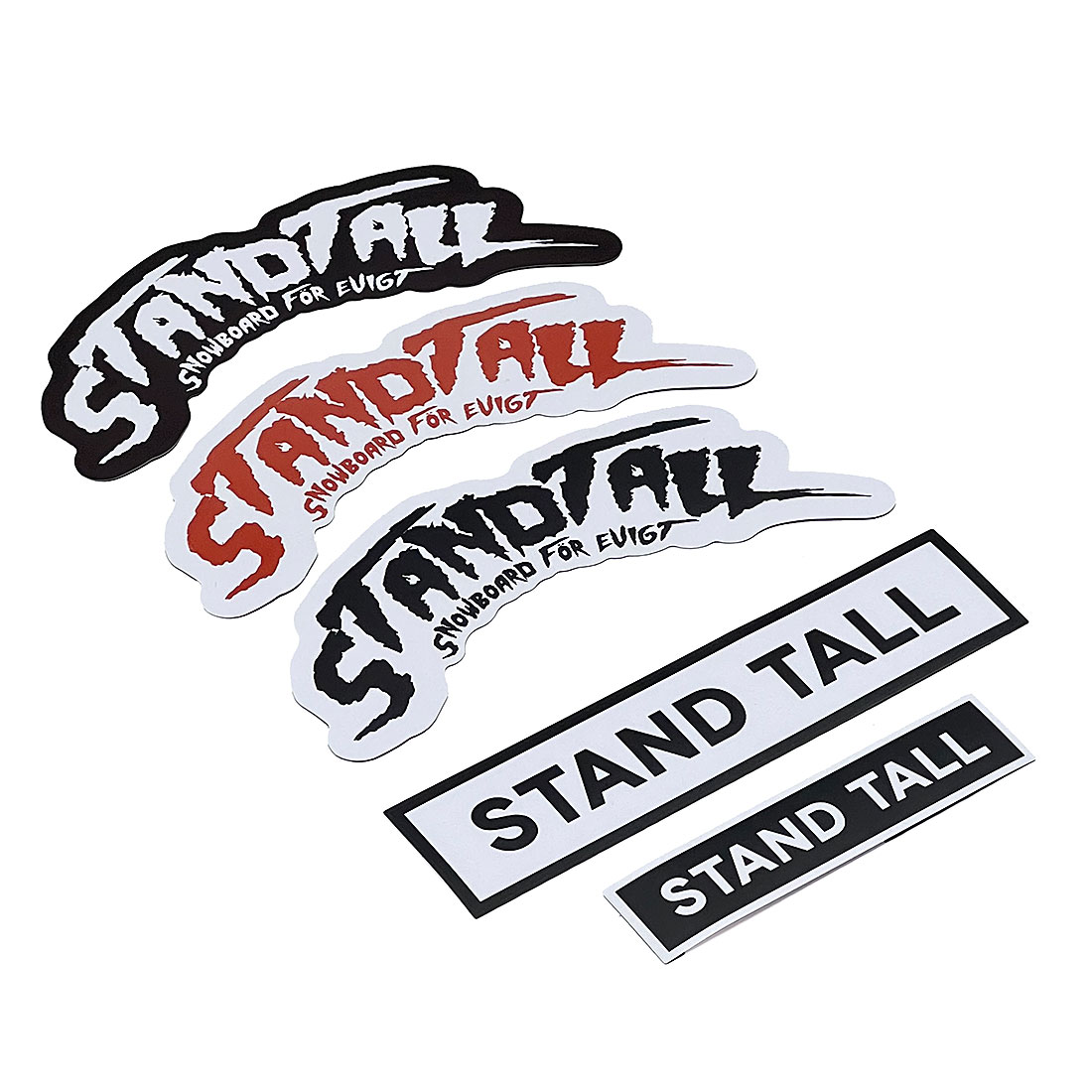 STAND TALL Stickers - Snowboard för evigt 5 pcs