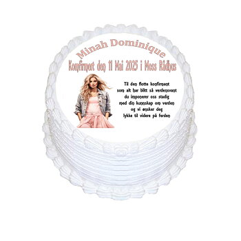  Kakebilde Konfirmasjon 12 pike R