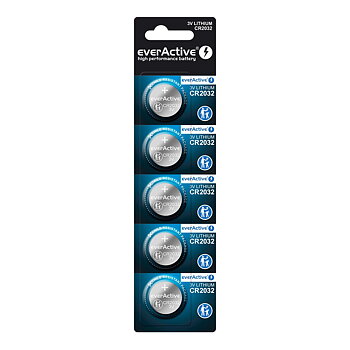 EverActive CR2032 Electronic Device Battery (5-Pack)