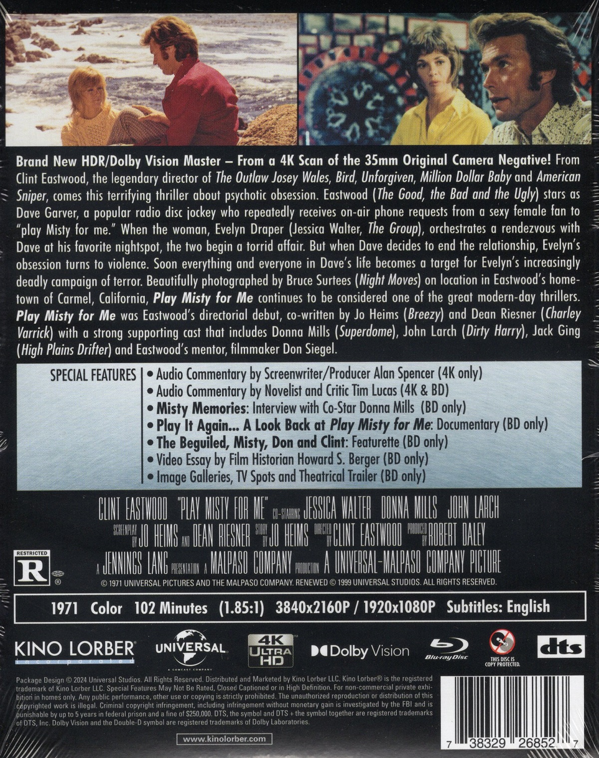 Play Misty For Me (ej svensk text) (4K Ultra HD + Blu-ray) - 2