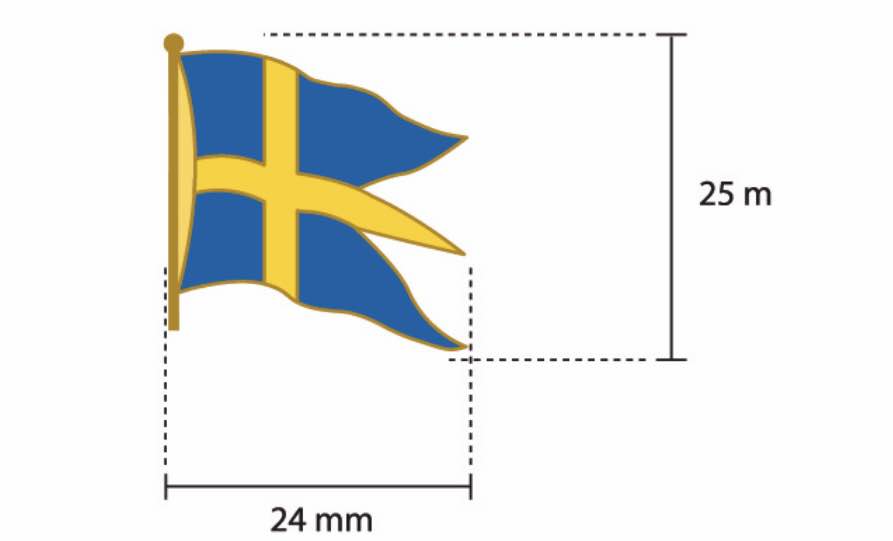 Örlogsflagga - Pins - Sverige  - 4