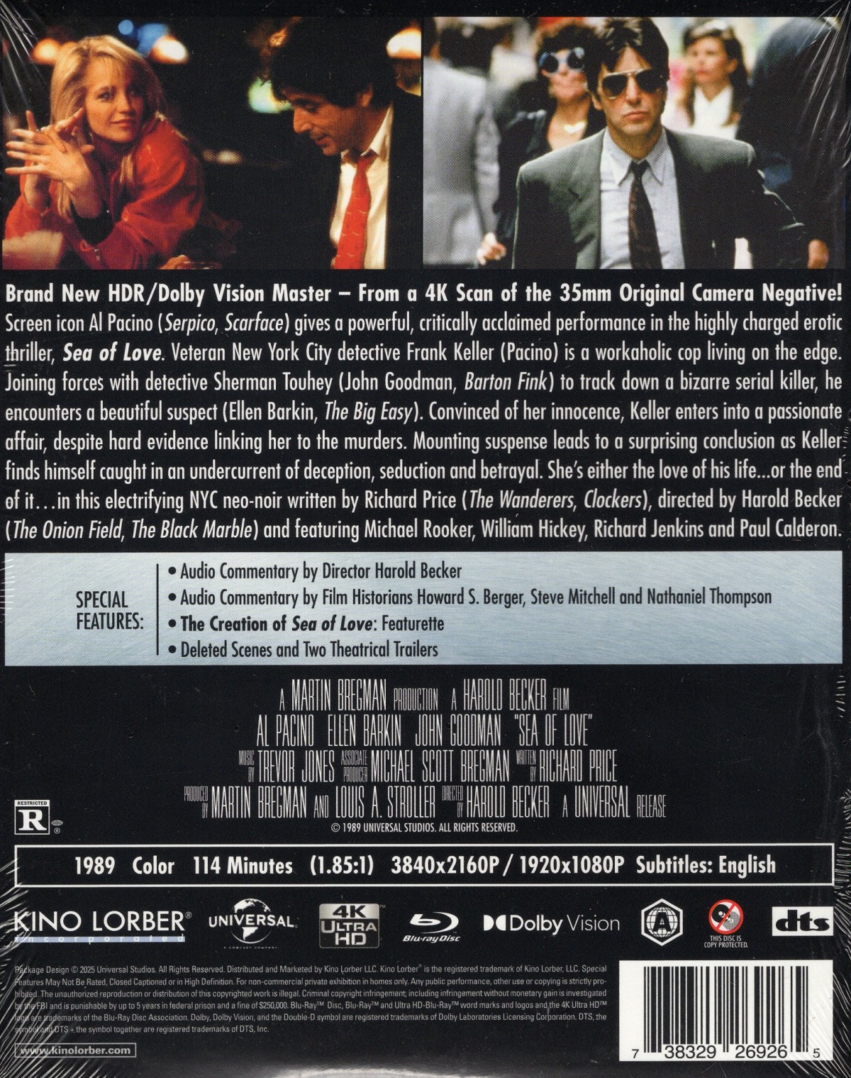 Sea of Love (ej svensk text) (4K Ultra HD + Blu-ray) - 2
