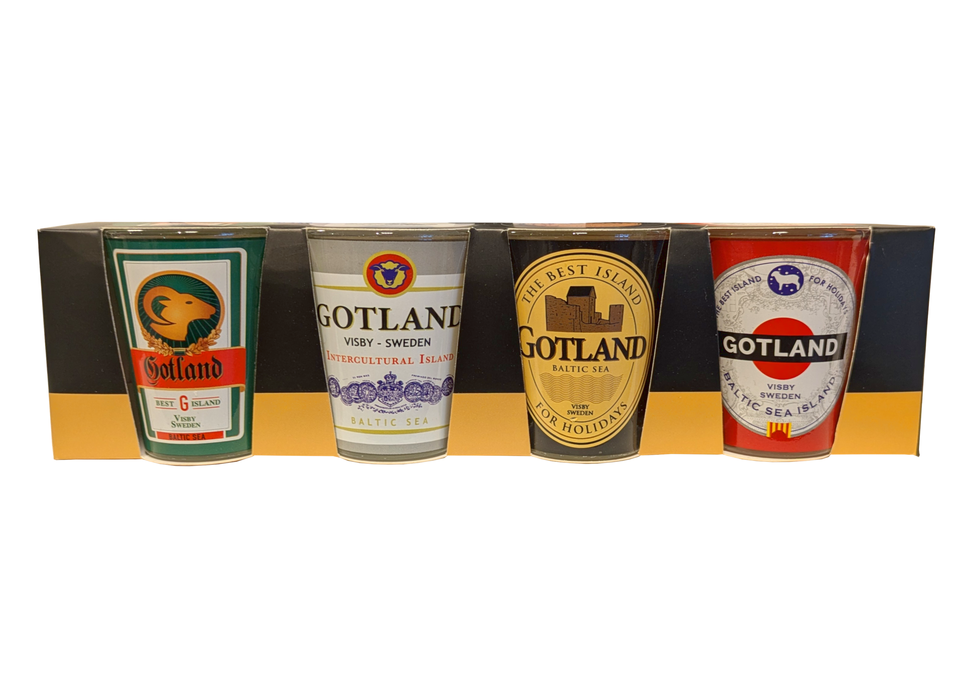 Shotglas 4-pack Gotland 12st/fp
