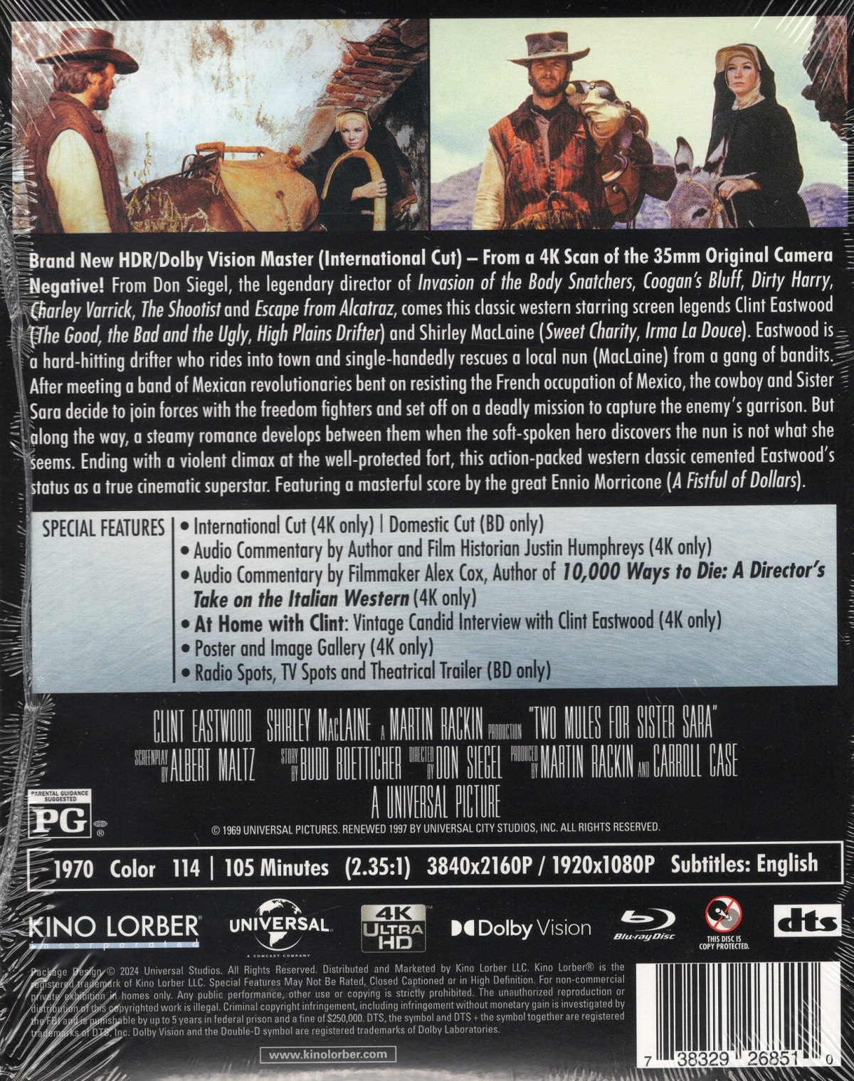 Two Mules For Sister Sara (ej svensk text) (4K Ultra HD + Blu-ray) - 2