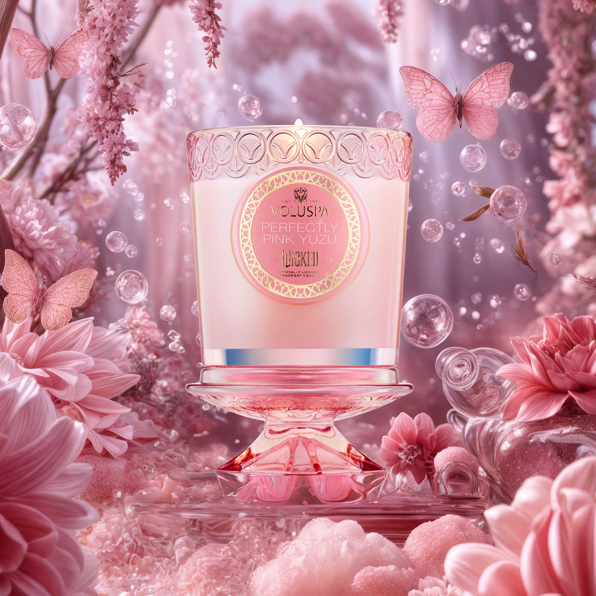 Voluspa Wicked Perfectly Pink Yuzu Boxed Candle - 3